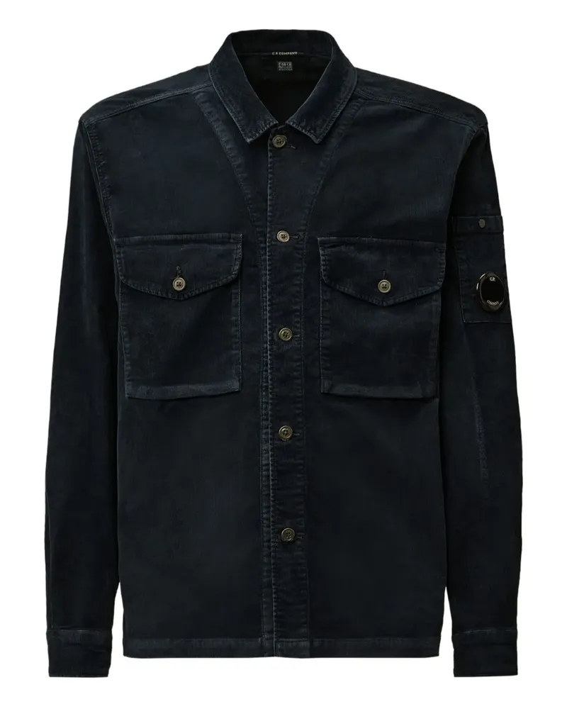 C.P. Company Hemdjacke aus Cord - Blau Blau