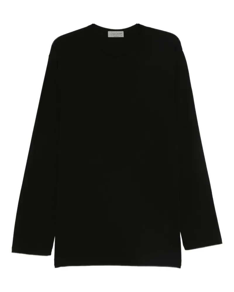 Yohji Yamamoto long-sleeve T-shirt - Schwarz Schwarz