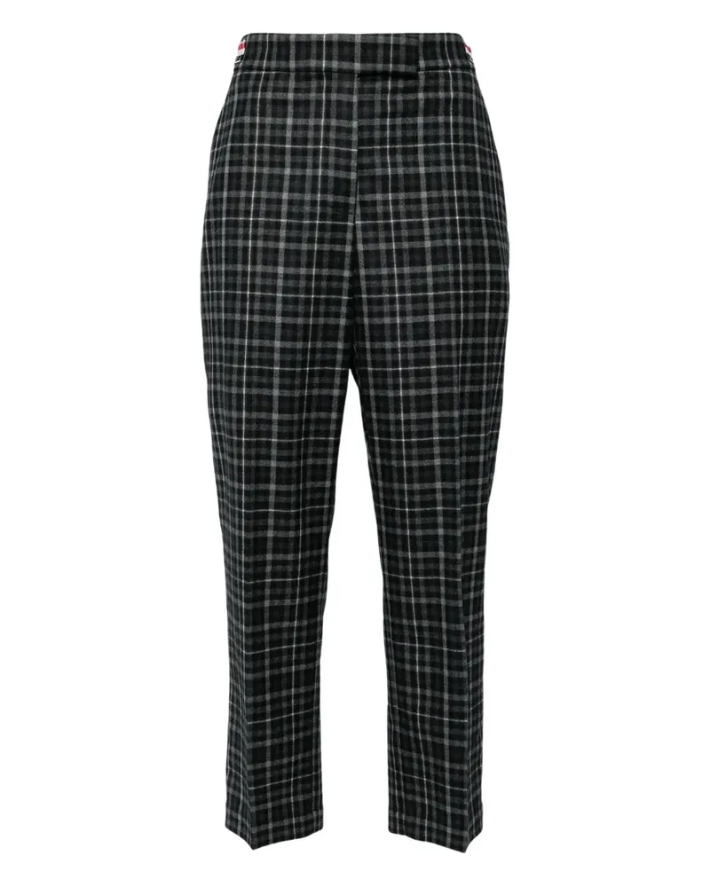 Thom Browne checked trousers - Grau Grau