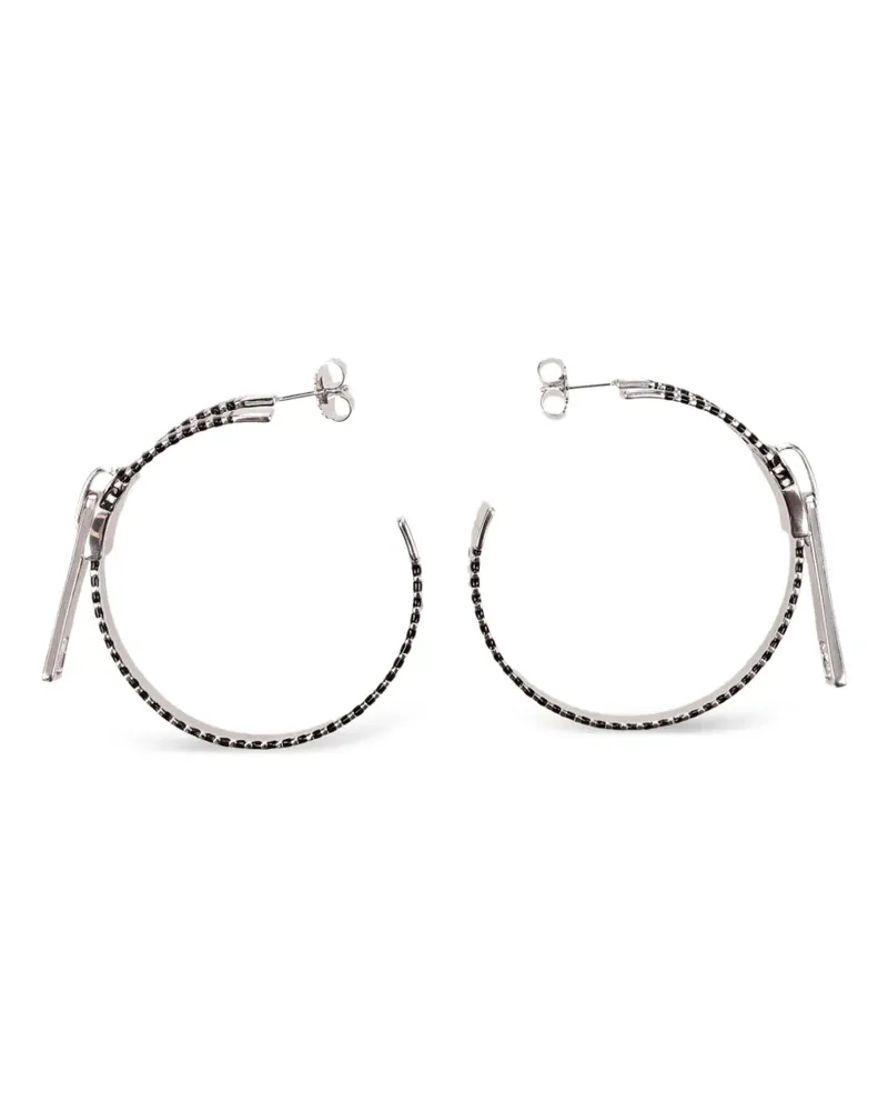 Marc Jacobs Zipper hoop earrings - Silber Silber