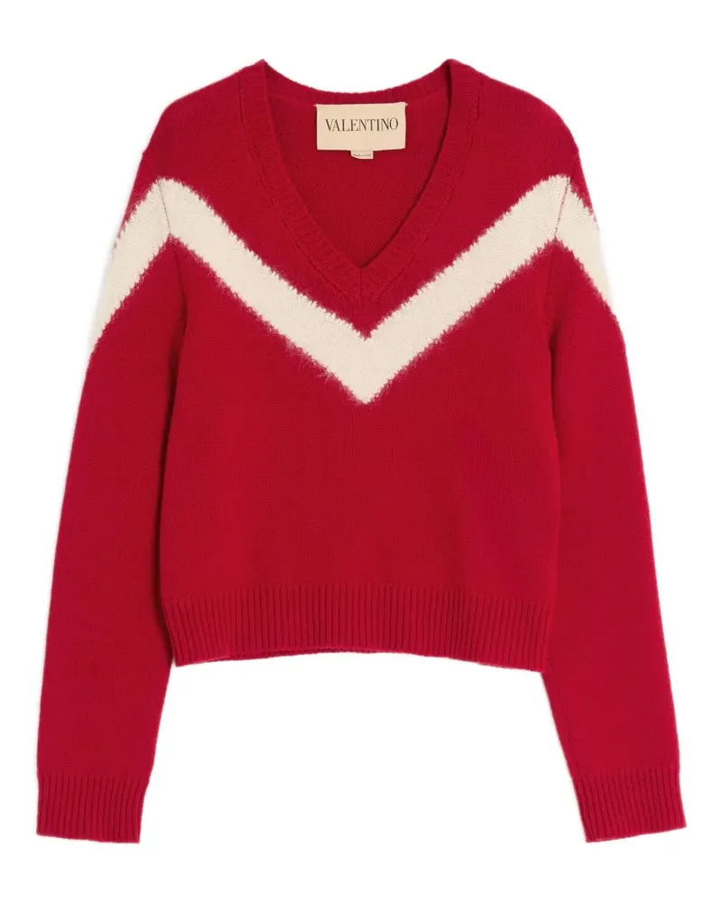 Valentino Garavani V-neck wool sweater - Rot Rot