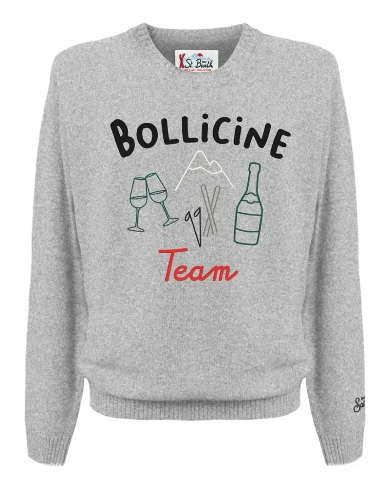 MC2 Saint Barth Bestickter Pullover - Grau Grau