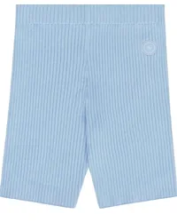 SPORTY & RICH Gerippte Radlerhose Blau