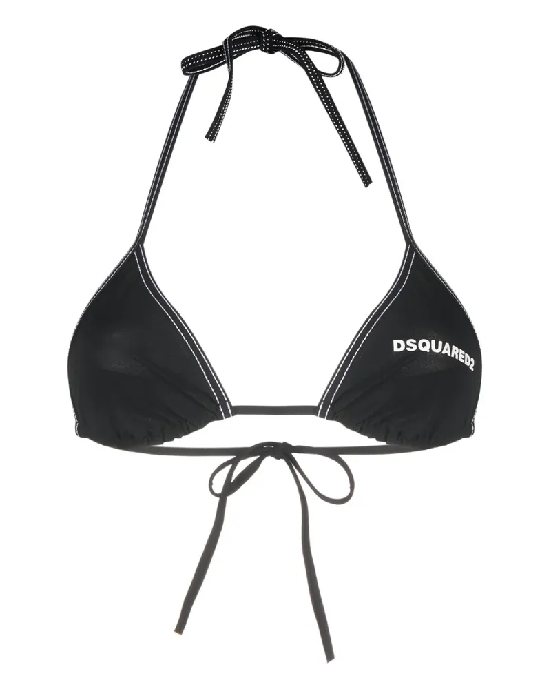 Dsquared2 Bikinioberteil mit Neckholder - Schwarz Schwarz