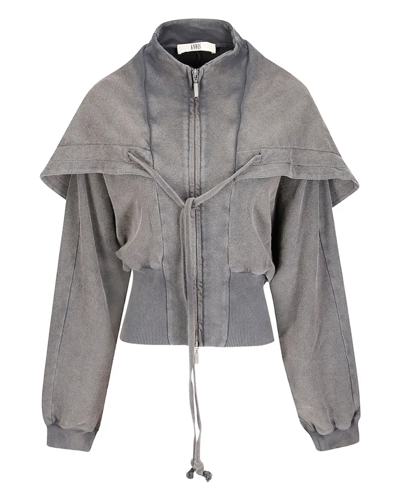 Charlotte Knowles Haze cinched-waist hoodie - Grau Grau