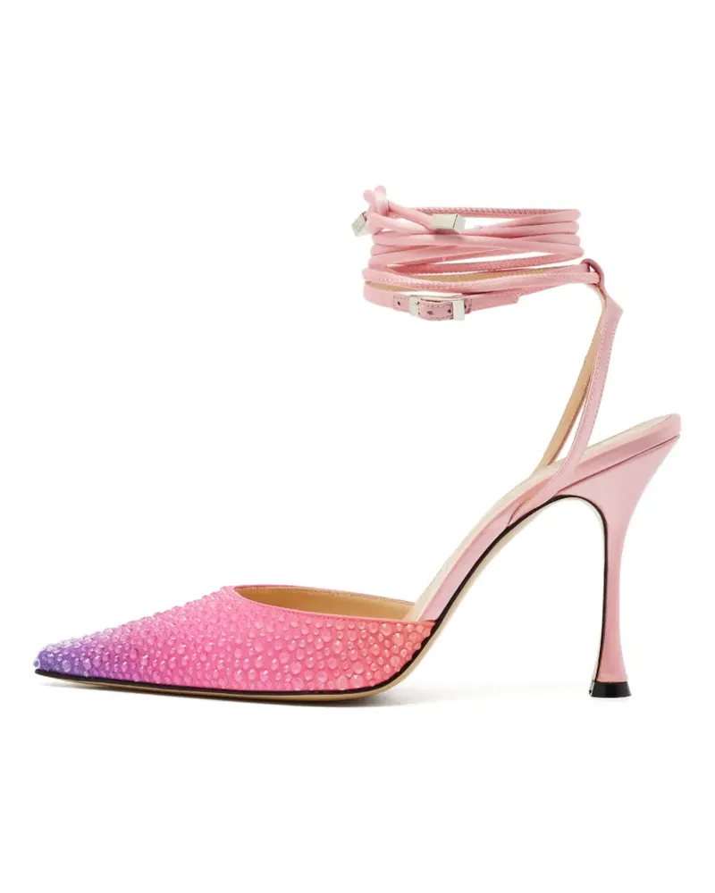Mach & Mach Pumps mit Kristallen - Rosa Rosa