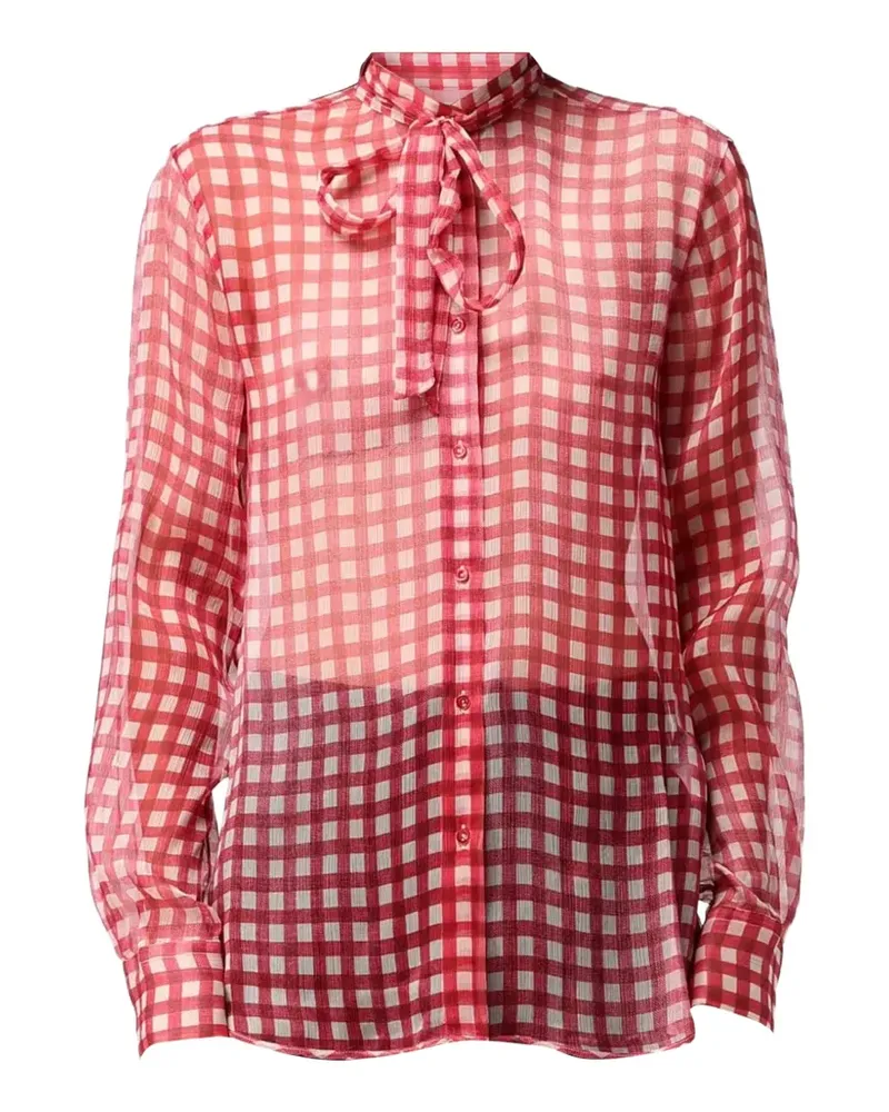 Ermanno Scervino Hemd mit Vichy-Karo - Rot Rot