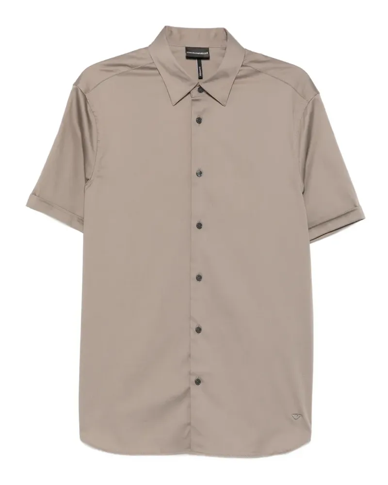 Emporio Armani short-sleeve button-down shirt - Grau Grau