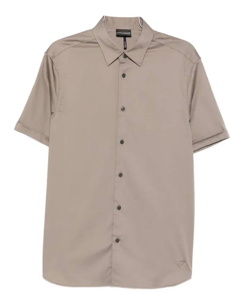 Emporio Armani short-sleeve button-down shirt - Grau Grau