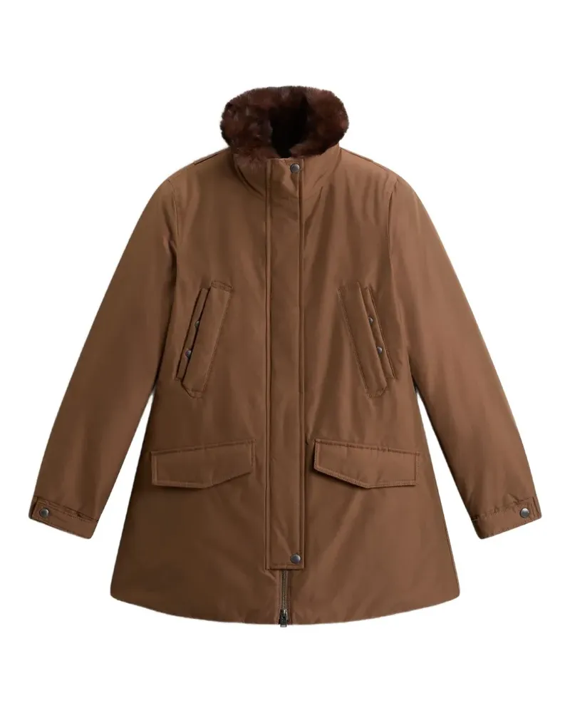 Woolrich Erie faux-fur trim parka - Braun Braun
