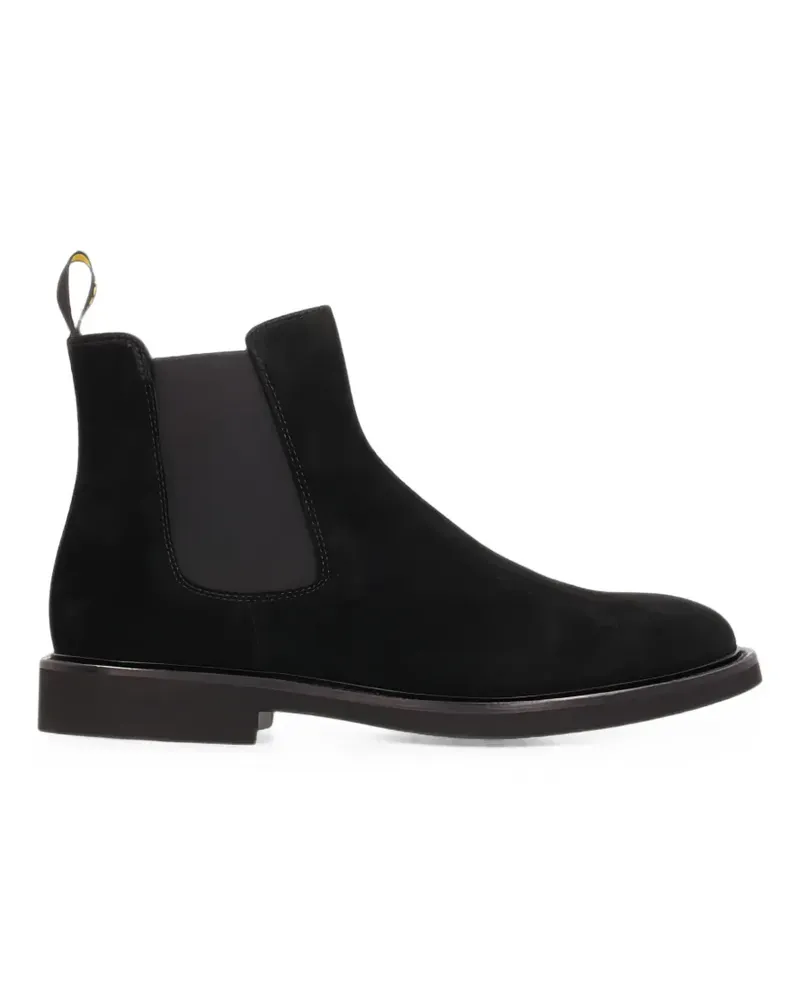 Doucal´s Chelsea-Boots mit Logo-Print - Schwarz Schwarz