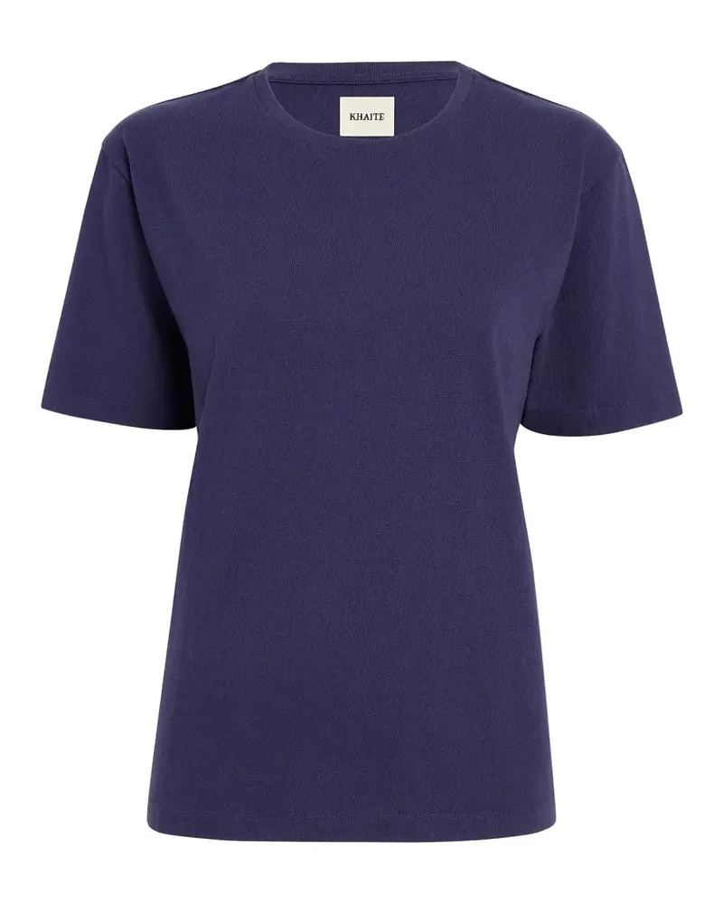 KHAITE T-Shirt mit rundem Ausschnitt - Blau Blau