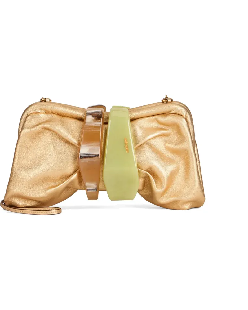 Cult Gaia Julita embellished cross body bag - Gold Gold