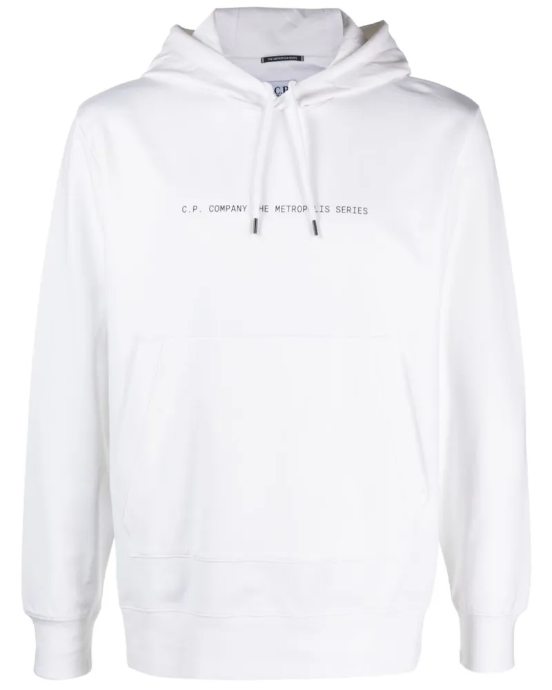 C.P. Company Hoodie mit grafischem Print - Weiß Weiß