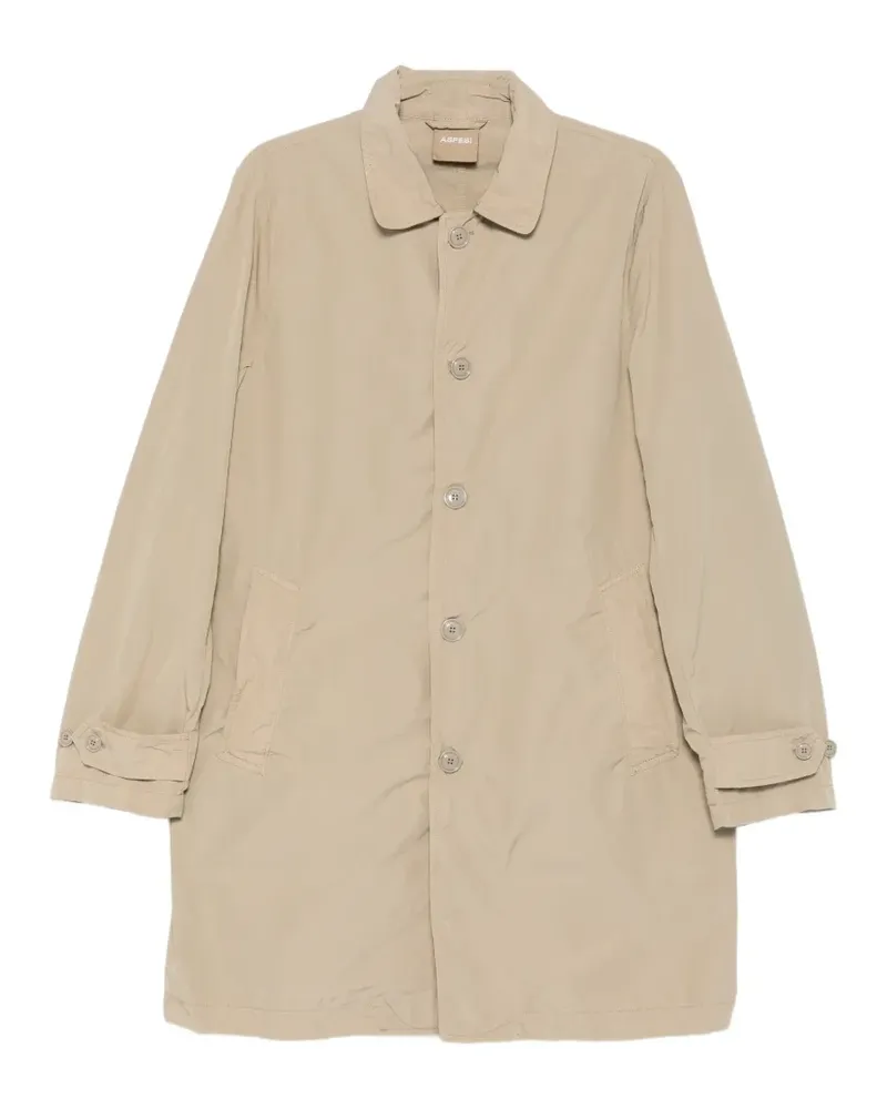 ASPESI Lemon button-up water-repellent coat - Nude Nude