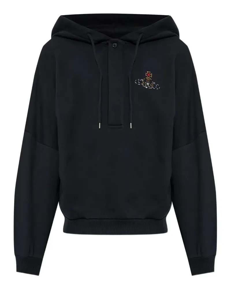 Vivienne Westwood Batwing Hoodie mit Stickerei - Schwarz Schwarz