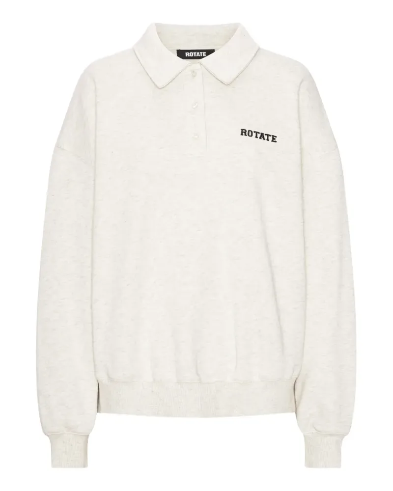 ROTATE Birger Christensen Polo Heavy Sweatshirt - Nude Nude