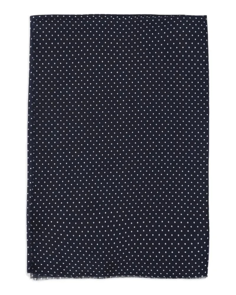 Destin Schal mit Polka Dots - Blau Blau