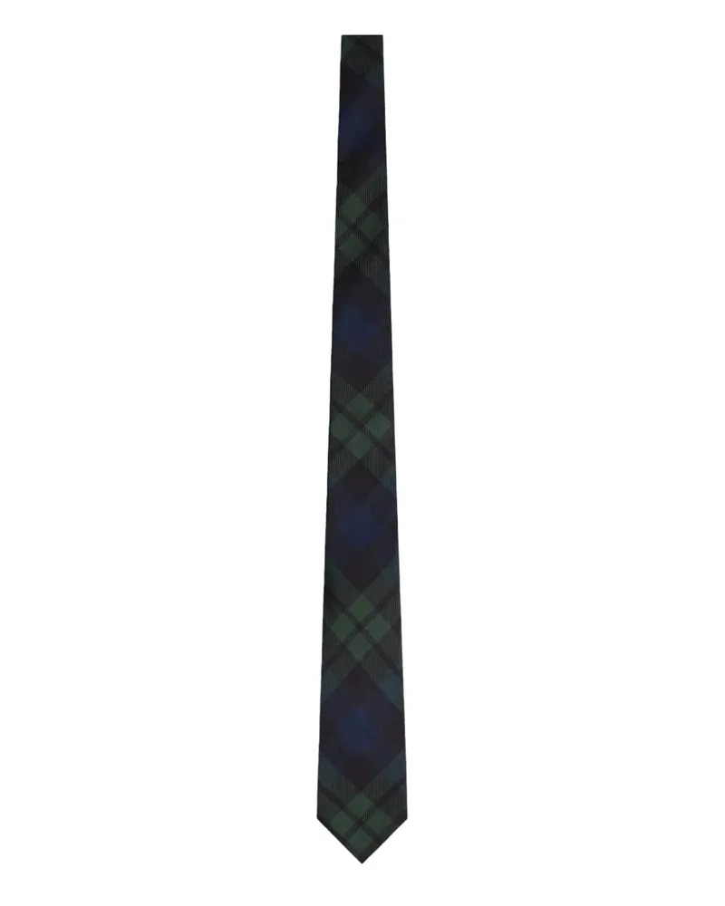 FURSAC plaid silk tie - Grün Grün