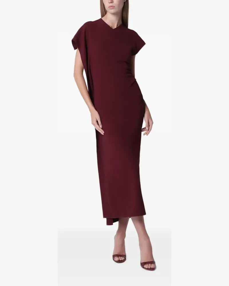 Victoria Beckham Drapiertes Victoria Midikleid - Rot Rot