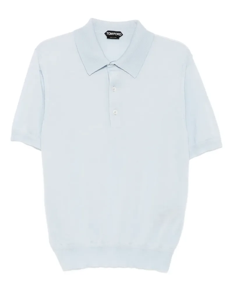 Tom Ford Gestricktes Poloshirt - Blau Blau
