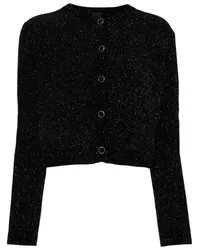 JUUN.J Cardigan mit geprägten Logo-Knöpfen Schwarz