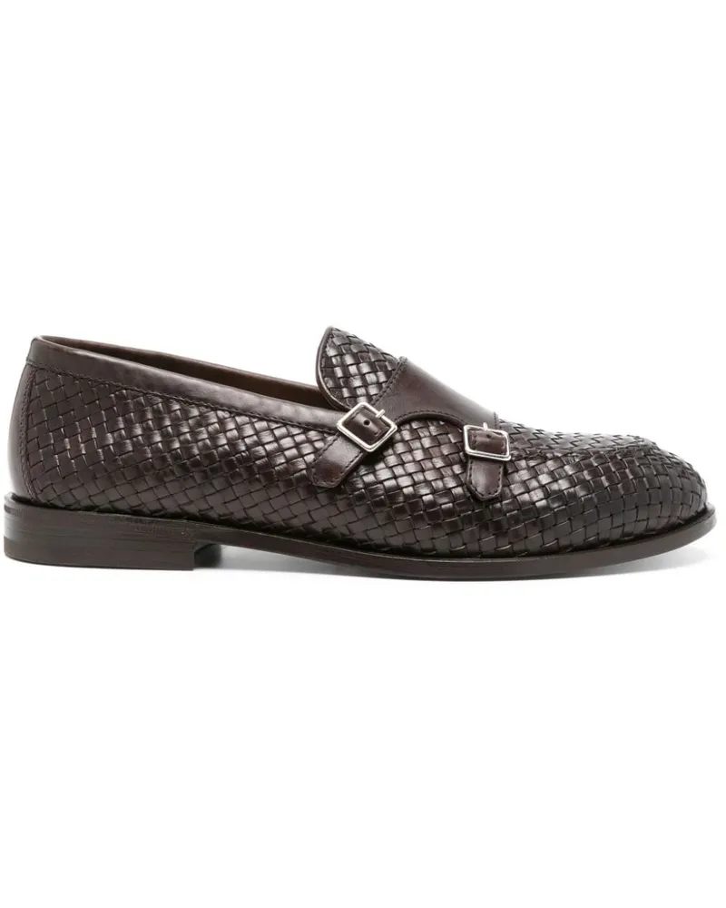 Henderson Loafer mit Webmuster und Schnalle Braun