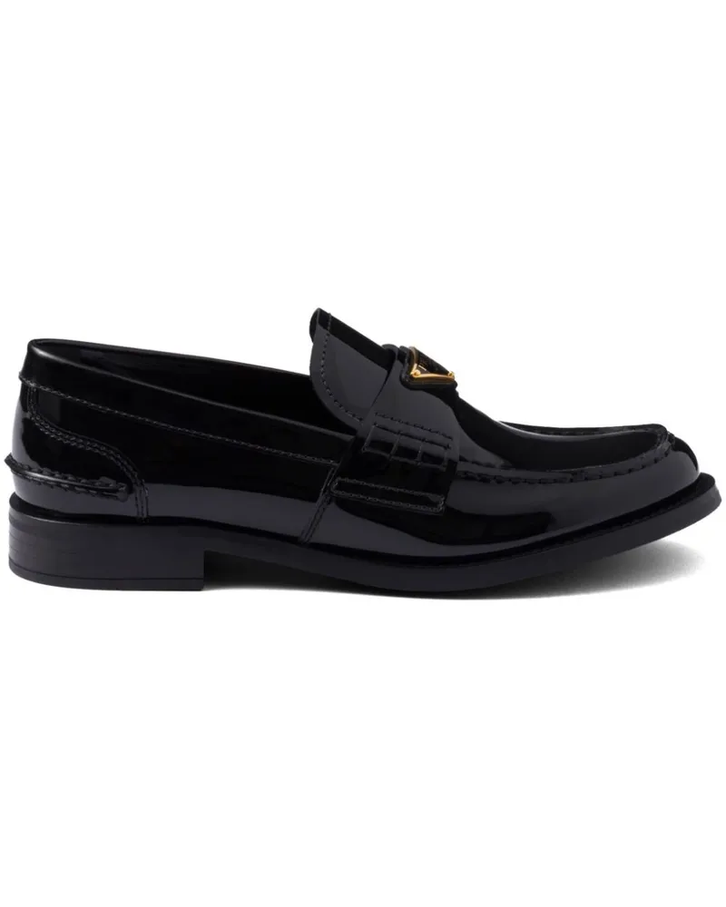 Prada Loafer aus Lackleder - Schwarz Schwarz