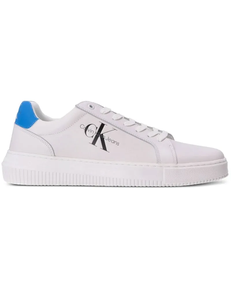 Calvin Klein Sneakers mit Logo-Print - Weiß Weiß