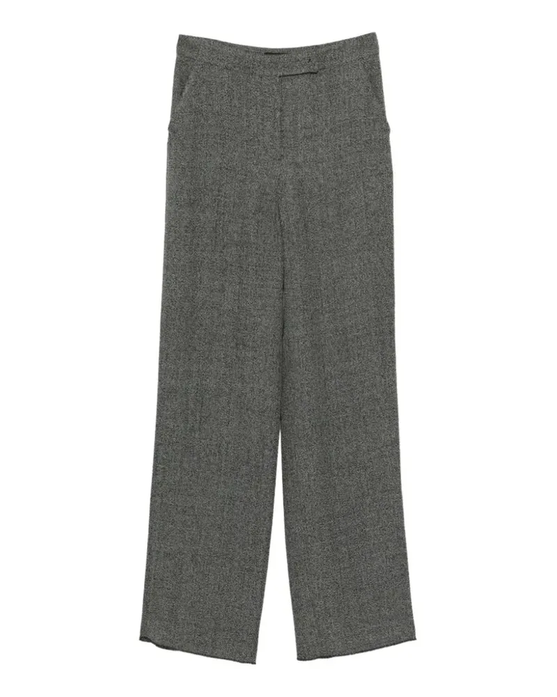 Emporio Armani Mouliné trousers - Grau Grau