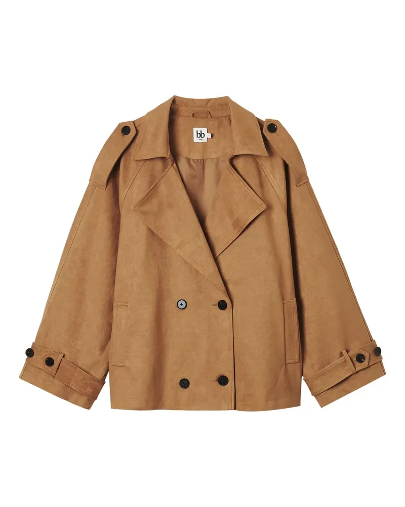 b+ab Kurzer Trenchcoat - Braun Braun