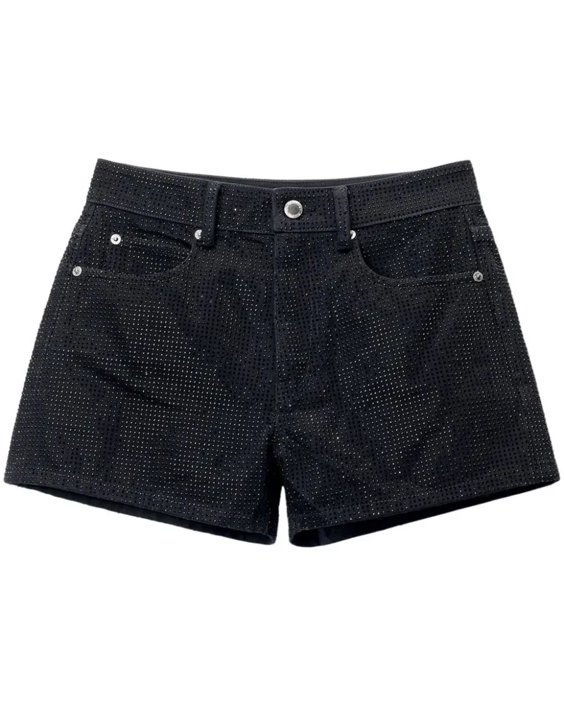 Alexander Wang Jeans-Shorts mit hohem Bund - Schwarz Schwarz