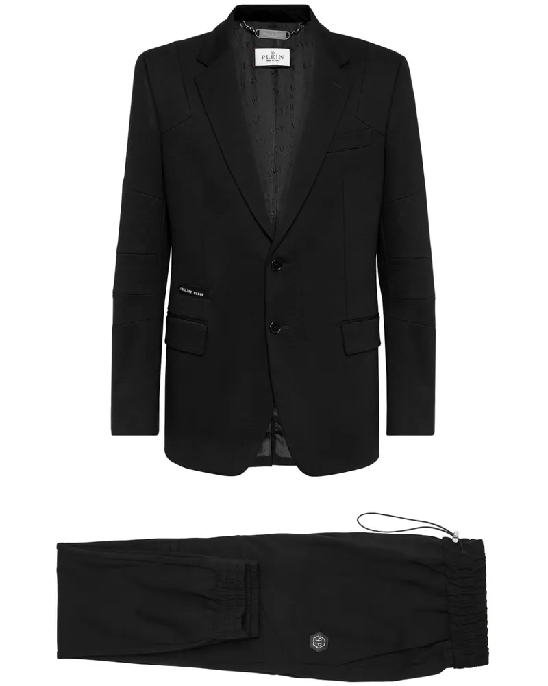 Philipp Plein Einreihiger Anzug - Schwarz Schwarz