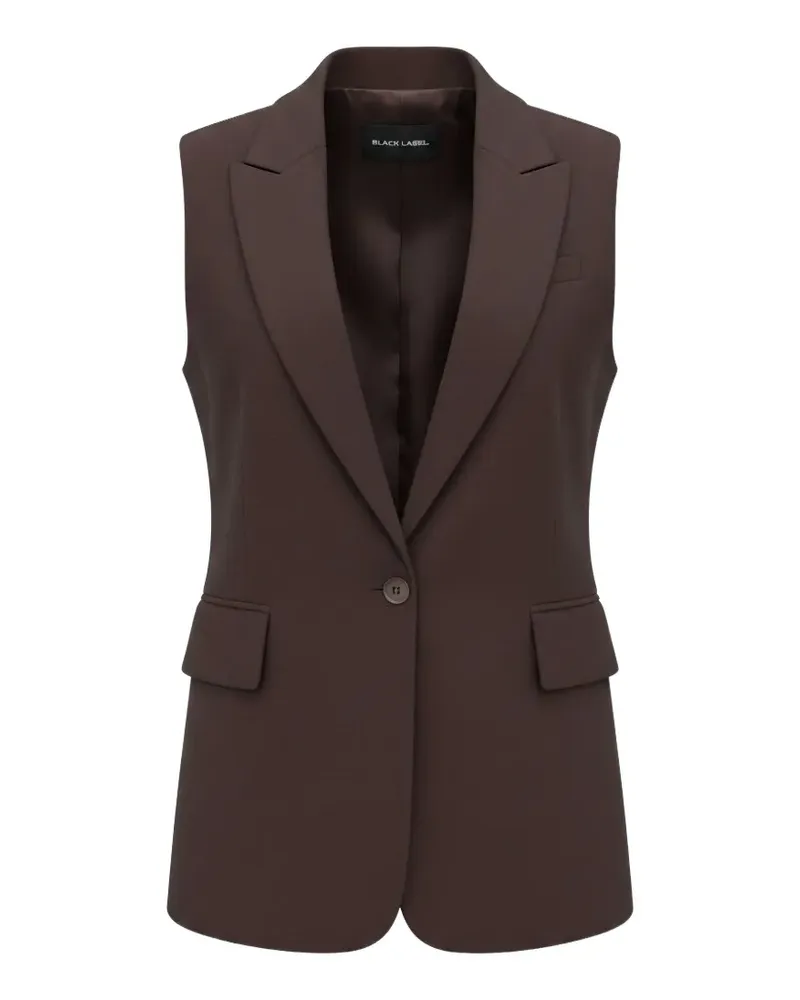 Black Label single-breasted waistcoat - Braun Braun