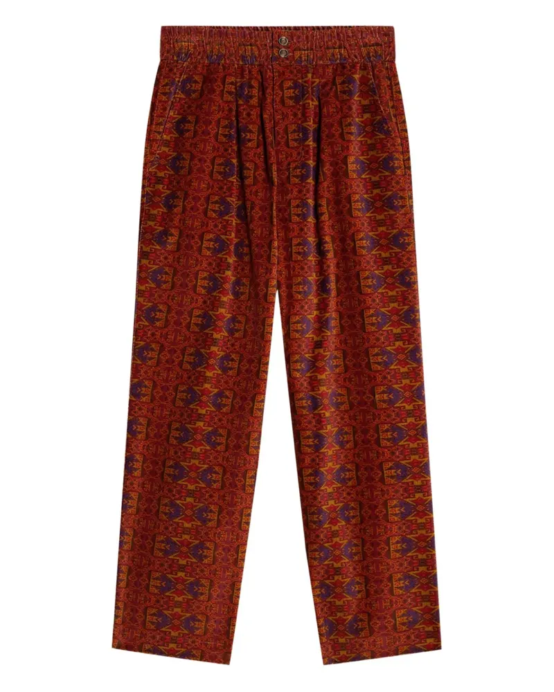 Pierre-Louis Mascia Gemusterte Cordhose - Orange Orange