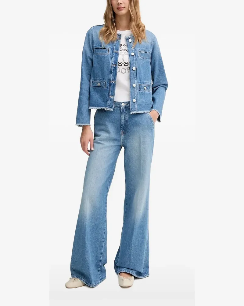 JOOP! Jeansjacke mit ausgefransten Kanten - Blau Blau