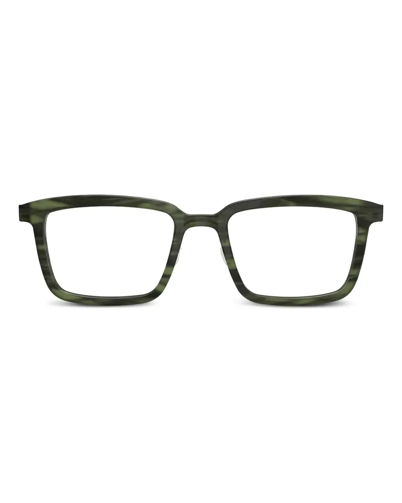 Lindberg Brille mit eckigem Gestell - Grün Grün