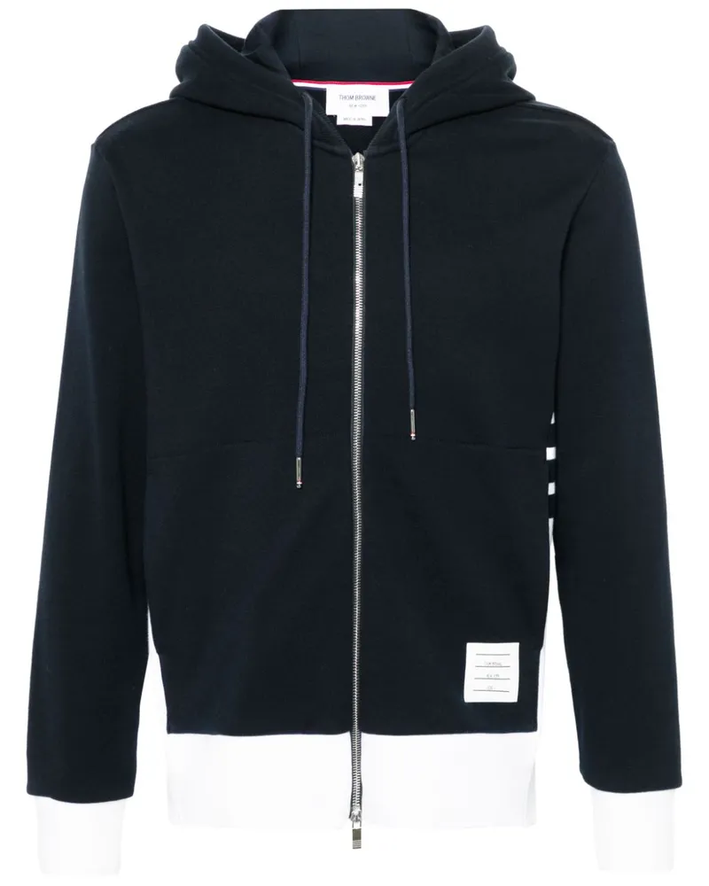 Thom Browne Kapuzenjacke mit Einsätzen - Blau Blau