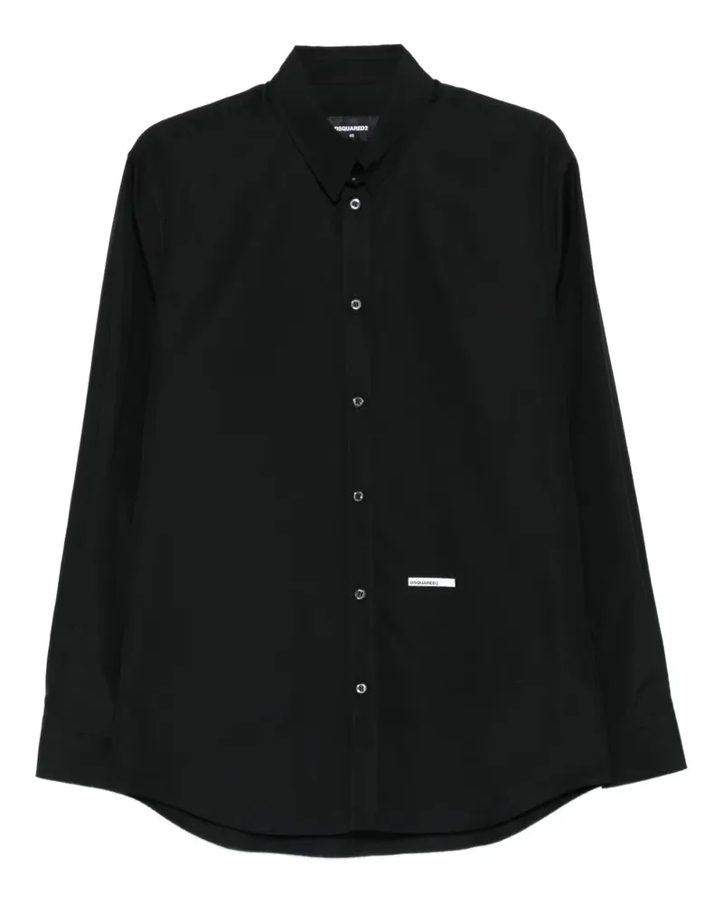 Dsquared2 Hemd mit Logo - Schwarz Schwarz