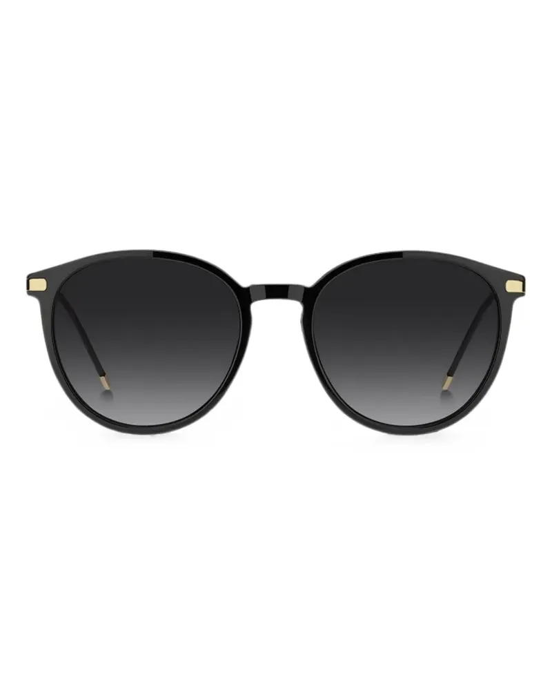 HUGO BOSS oval-frame sunglasses - Schwarz Schwarz