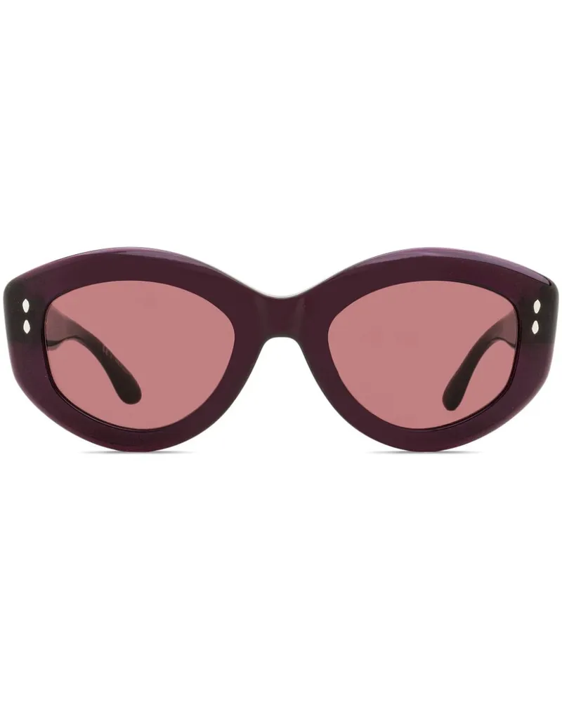 Isabel Marant Sonnenbrille mit ovalem Gestell Rot