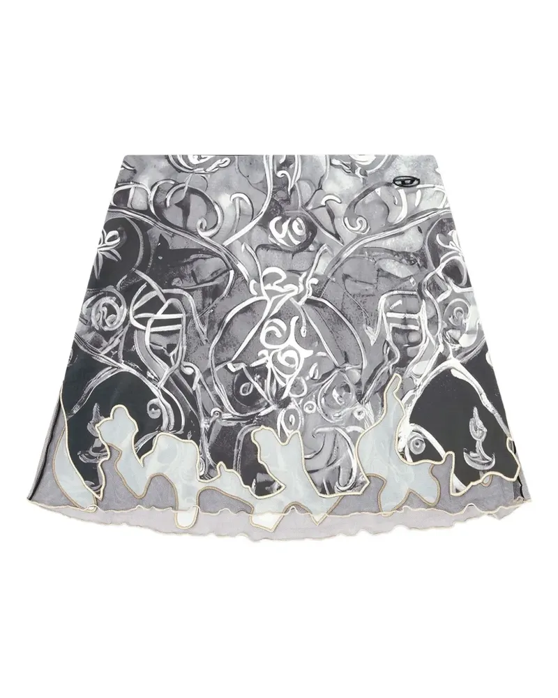 Diesel O-Lane Minirock - Grau Grau