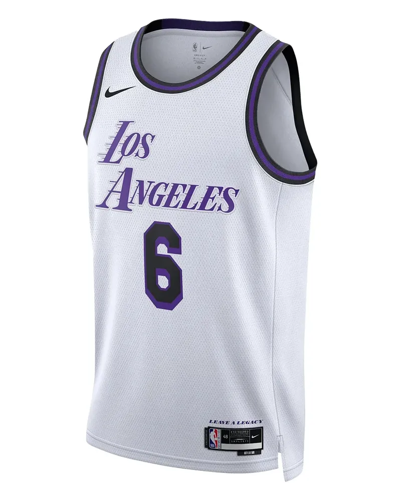 Nike LeBron James Los Angeles Lakers City Edition Tanktop - Weiß Weiß