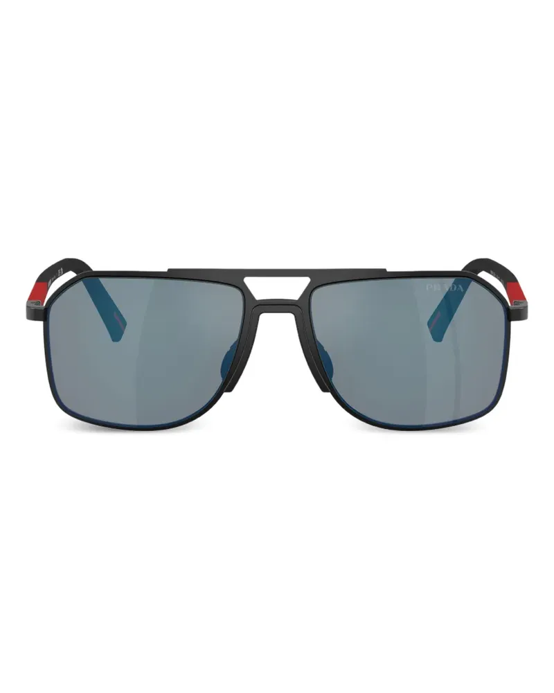 Prada geometric-frame sunglasses - Schwarz Schwarz