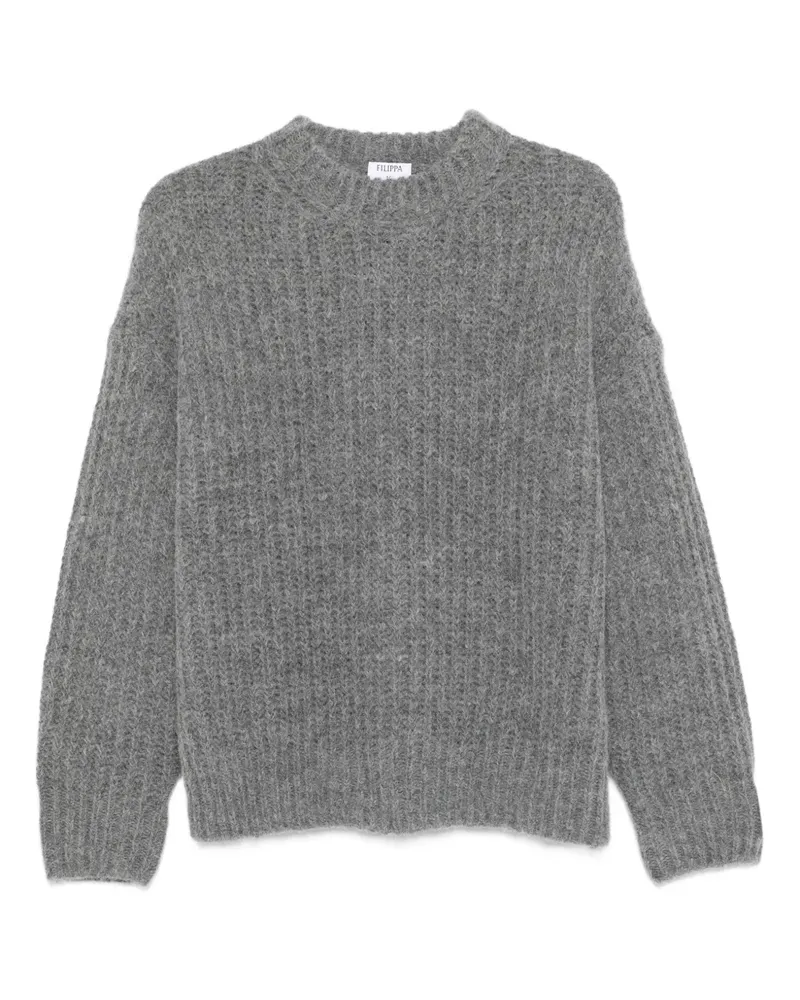 Filippa K Pullover mit Stehkragen - Grau Grau