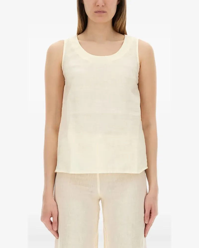120% Lino Top aus Leinen - Nude Nude