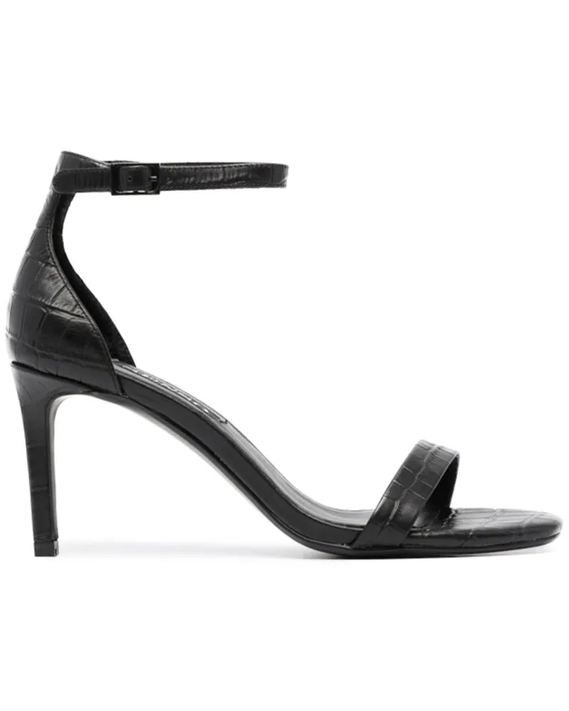 SENSO Sandalen mit Kroko-Effekt - Schwarz Schwarz