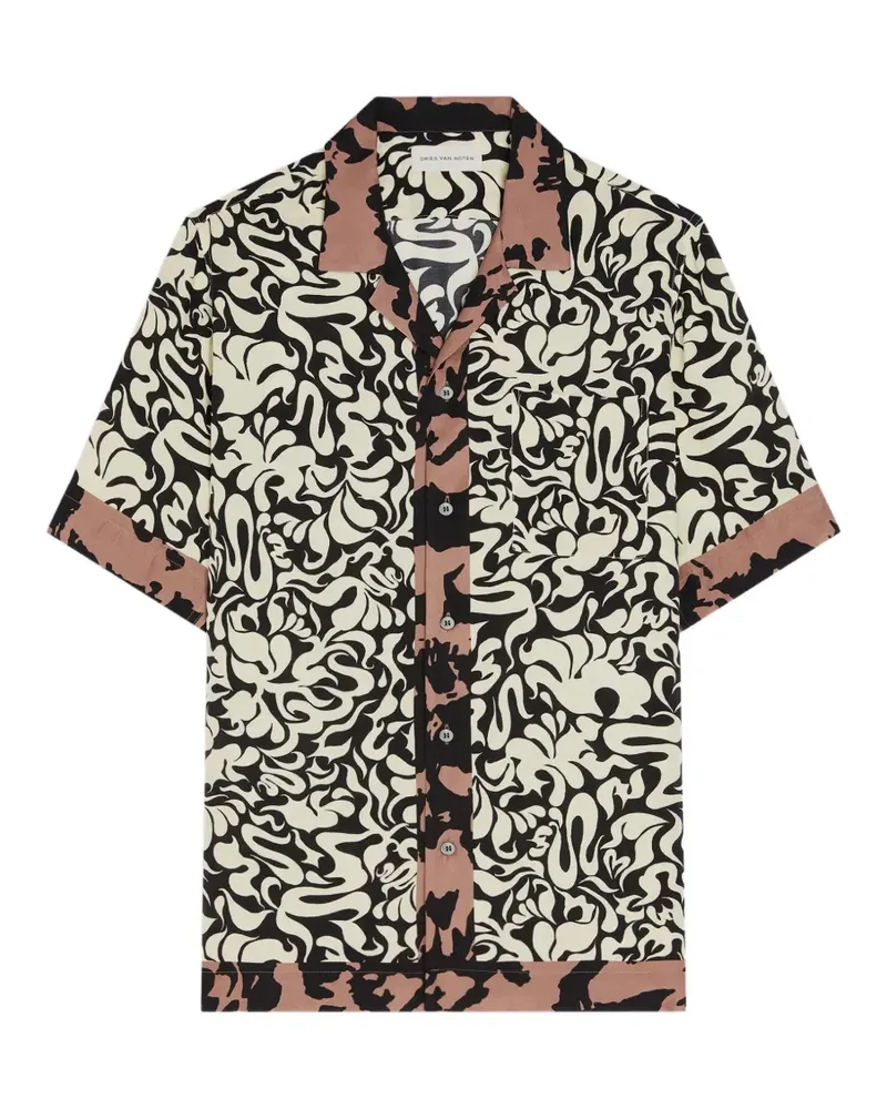 Dries van Noten Hemd mit Print - Weiß Weiß