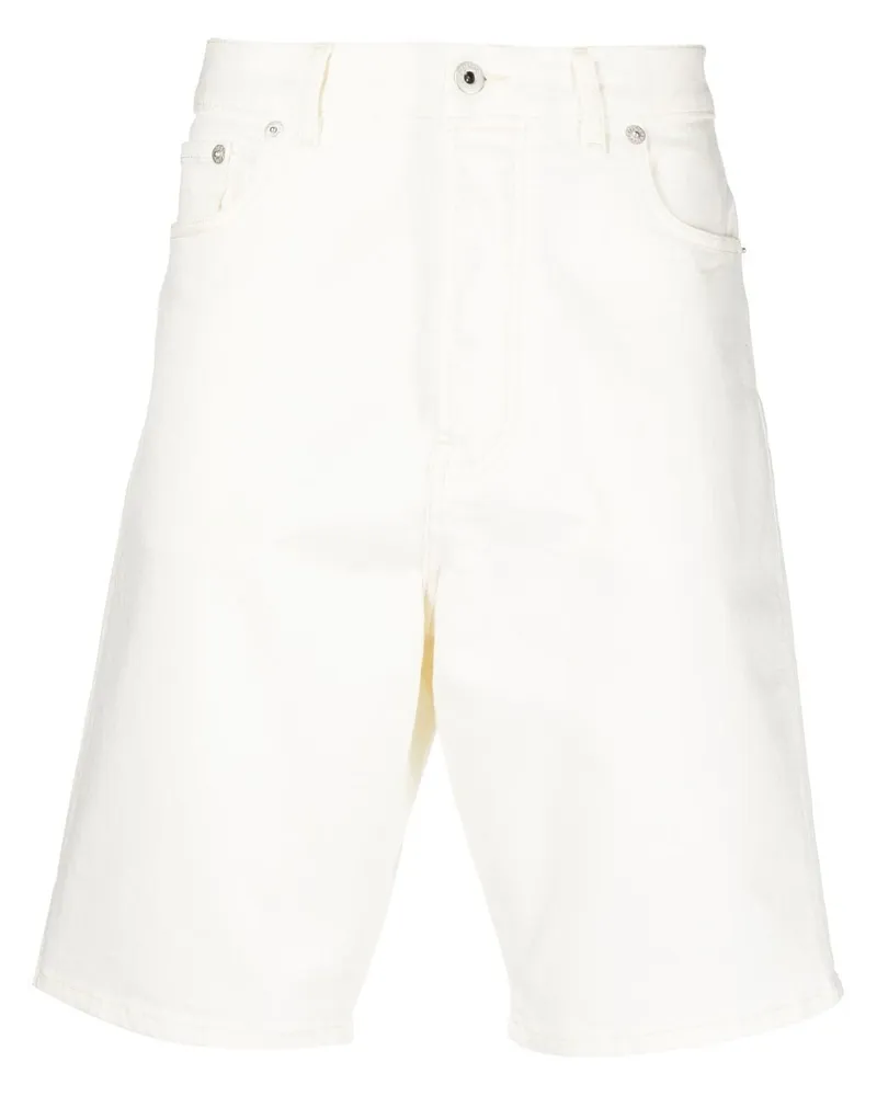 Kenzo Jeans-Shorts mit geradem Bein - Weiß Weiß