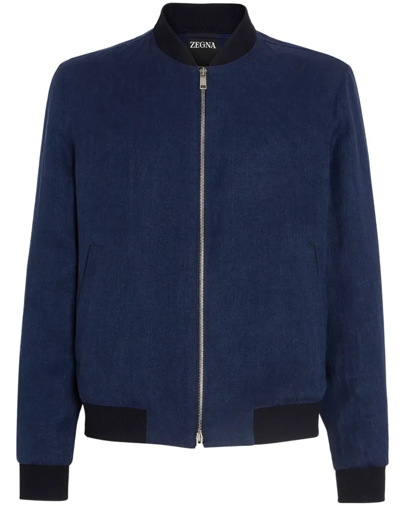 Ermenegildo Zegna Oasi Bomberjacke - Blau Blau